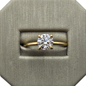  14K Yellow Gold .96ct Diamond