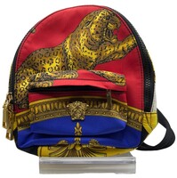 Versace Red Tiger & Baroque Print Mini Backpack