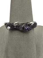  925 Sterling Silver Stephen Dweck Fortuna Black Branch Amethyst Ring