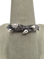  925 Sterling Silver Stephen Dweck Fortuna Branch Diamond Ring 