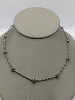 Sterling Silver Lois Hill Adjustable Necklace 