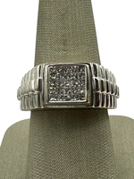  14K White Gold RLX Style .53cttw Diamond Ring