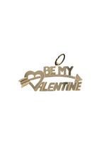  14K YG "Be My Valentine" Charm