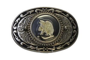 Vintage Eagle Belt Buckle - Oval Non-silver