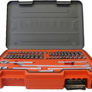 PROTO J47351S Socket Set,1/4" Drive,51 pcs.,Metric/SAE 60MK95