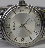Bulova Men's Silver Stainless Steel Quartz Watch