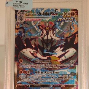 2021 POKEMON SWSH FA/RS URSHIFU VMAX BATTLE STYLES-SECRET #170 MINT 9 