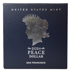 2024-S PEACE SILVER DOLLAR PROOF WITH ORIGINAL PACKAGING & COA