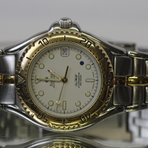 Zodiac Seawolf Two Tone Case # 506.56.48 in box, with spare links