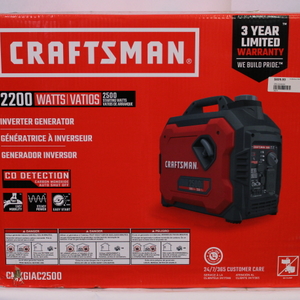 Craftsman Portable and Inverter Generator, 2,500 W Rated, 3,300 W Surge