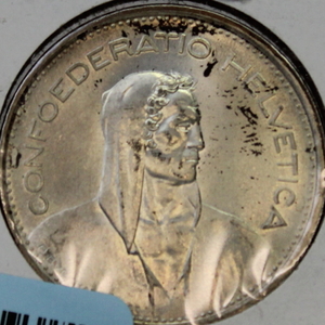 1967 B Switzerland 5 Fr Foreign Silver Coin