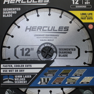 HERCULES 12 in. Segmented Rim Diamond Blade
