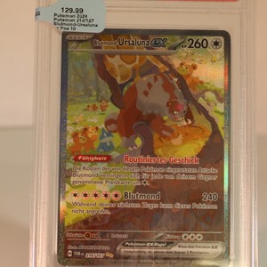 2024 POKEMON TWM DE BLOODMOON URSALUNA ex SPECIAL ILLUSTRATION RARE #216GEM MT10