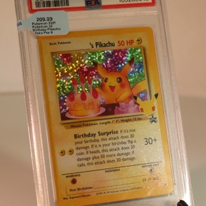 2021 POKEMON CELEBRATIONS BIRTHDAY PIKACHU-HOLO CLASSIC COLL BLACK STAR #24MINT9