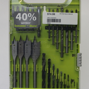 Ryobi A983102 31-Piece Black Oxide Drilling and Driving Bit Kit for Wood