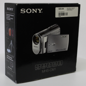 Sony MHS-CM1 HD 5MP Camcorder Video Silver Camera