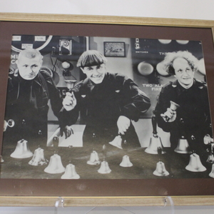 Three Stooges Print Framed in glass