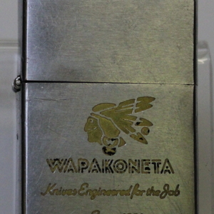 Vintage Zippo 1959 Lighter Wapakoneta (Indian with Head Dress)