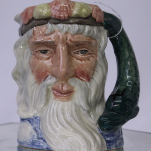 Vintage Royal Doulton 1960 NEPTUNE D6548 Toby Mug Character Jug 7.5"