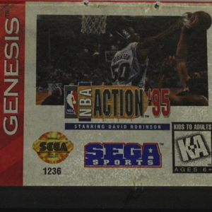 Sega Genesis NBA Action '95 Staring David Robinson