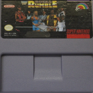 Nintendo SNES WWF Royal Rumble (cartridge cracked with old repair)