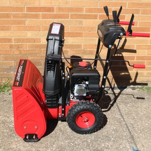 PowerSmart 26 in. 212CC Self Propelled Gas Snow Blower, Two-Stage 120V Electric 