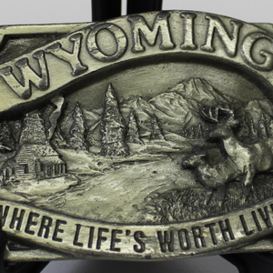 Siskiyou Buckle Company 1983 Wyoming Where Life's Worth Living
