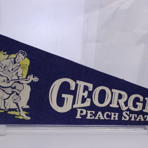 Georgia Peach State Vintage Blue Pennant