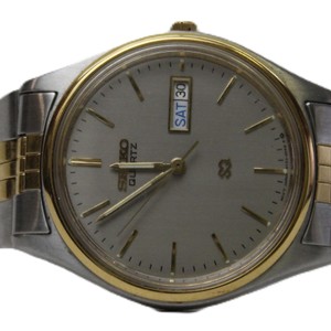 Seiko 5V23-8040 Silver & Gold Toned