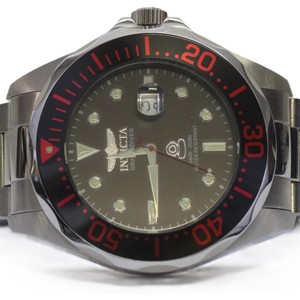 Men's Invicta Model 14652 Red Bezel Black Face
