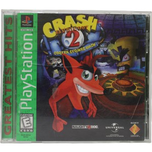 Crash Bandicoot 2 Cortex Strikes Back Sony PlayStation 1 PS1 Greatest Hits 