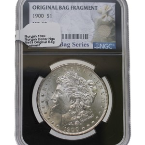 1900 Morgan  Dollar NGC MS63 Original bag fragment