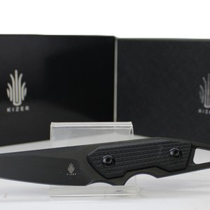 Kizer Cutlery Groom Blackout Carbon Fiber D2 Steel Fixed Blade Knife