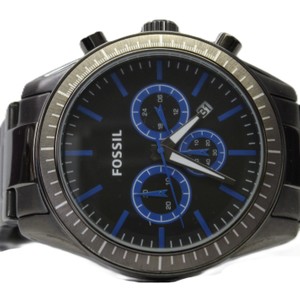 Fossil Flynn Chronograph BQ2260 Men's 48mm Black Stainless Steel Watch