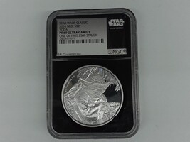  NGC 2016 Star Wars YODA PF69 1 toz .999 Siver
