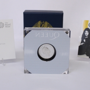2020 Royal Mint Music Rock Legends Queen £1 Silver Proof Coin / One Pound. Boxed