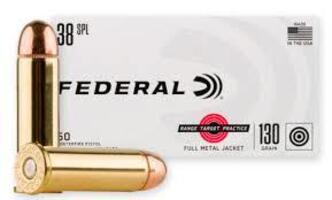 Federal Range and Target 38 Special 130 gr Full Metal Jacket 50 round