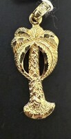 Pendant 14kt 1.65G Palm Tree Pendant