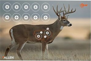 Allen Company EZ Aim Paper Shooting Targets, 4-Color 23" x 35" Whitetail Targets