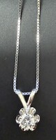 Necklace 18in 10kt 3.05G With Diamond Pend