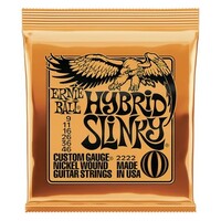 ERNIE BALL 2222 HYBRID SLINKY NICKLE WOUND GUITAR STRINGS