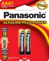 PANASONIC "AAA" ALKALINE BATTERIES 2PK