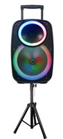 MAXPOWER 12" KARAOKE BLUETOOTH SPEAKER W/ MIC, REMOTE, ADJUSTABLE STAND