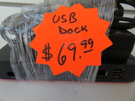 Lenovo 40as Monitor Dock, Has USB-C And Power Cords