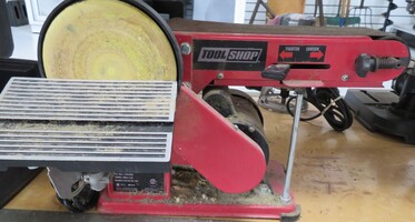 TOOL SHOP BELT AND DISK SANDER 240-2970