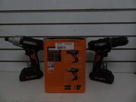 WORX DRILL/ DRIVER SET WITH TWO BATTERIES AND CHARGER