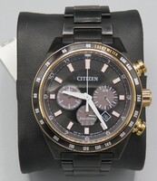 CITIZEN WATCH WITH BLACK DIAL AND BLACK BAND 