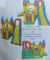 COSTWAY BOUNCE HOUSE W/ BALLS AND BLOWER