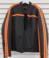 REVOLUTION GEAR, RIDING JACKET, ORANGE/BLACK SIZE MEDIUM