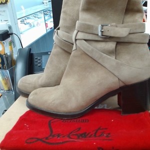 CHRISTIAN LOUBOUTIN SUEDE KARISTRAP BOOTS
